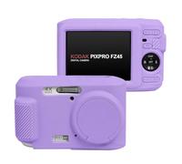 Easy Hood Étui de protection pour appareil photo Kodak PIXPRO FZ45, en silicone souple, avec cache d'objectif amovible, léger, résistant aux rayures, violet