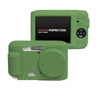 Easy Hood Étui de protection pour appareil photo Kodak PIXPRO FZ45, en silicone souple avec cache d'objectif amovible, léger, résistant aux rayures, vert