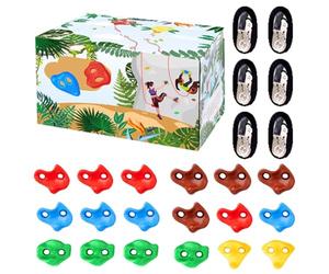 Easy Install Climbing Holds, Adventure Climbing Accessories, Fun Climbing Wall Kit, Kids Exercise Equipment, Active Play Climbing Holds, Kids Outdoor Adventure Gear, Climbing Holds for Indoor Use