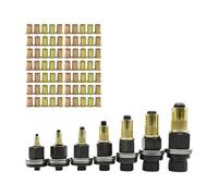 Easy Installs Lot de 77 écrous à rivets avec construction en acier au carbone 3 mm à 12 mm pour des fixations efficaces