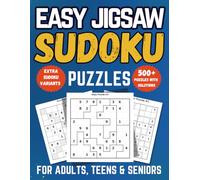 Easy Jigsaw Sudoku for Adults, Teens & Seniors: 500+ Large Print Puzzles with Killer, Diagonal, Even-Odd & Hyper Variants (Beginner-Friendly Edition)