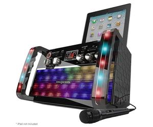 Easy Karaoke EKS213-BT Machine de karaoké Bluetooth CD+CDG avec lumières LED, Haut-Parleur intégré et 1 Microphone