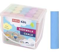 Easy Kids craies de trottoir en seau 20 pièces, 6 couleurs