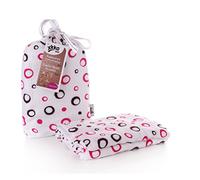 EASY KINDERIDEEN BMB120025A Couverture en bambou pour emmailloter, emmailloter ou servir de matelas Violet 120 x 120 cm