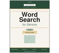 Easy Large Print Word Search for Seniors: 150 Fun and Relaxing Puzzles with Extra-Large Print for Adults and Seniors