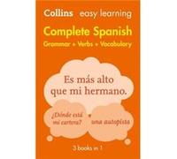 Easy Learning Spanish Complete Grammar Verbs and Vocabulary 3 books in 1 by Collins Dictionaries Paperback Book Collins Dictionaries, (Auteur)