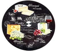 Easy Life 441WOCH Coffret Plateau Tournant, Verre, Noir, 32 cm, 32 x 32 x 2.5 cm, 1 Unité