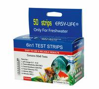 Easy Life 50 Bandelettes Test De L'Eau 6in1 Ph,Kh,Gh,Chlore,Nitrite & Nitrate