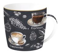 EASY LIFE BARISTA MUG 35CL EN PORCELAINE DANS UNE BOITE METAL