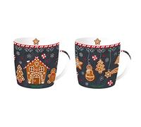 Easy Life COFFRET 2 MUGS 35CL EN PORCELAINE FINE