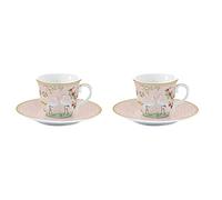 Easy Life COFFRET 2 TASSES A CAFE 8CL EN PORCELAINE
