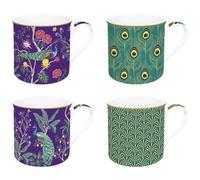 EASY LIFE Coffret 4 mugs 30 cl - Imperial Peacock