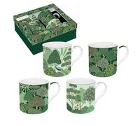 Easy Life COFFRET 4 MUGS 30 N PORCELAINE COFFEE MANIA New
