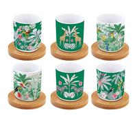 EASY LIFE Coffret 6 tasses à café 11 cl - Exotic Heaven