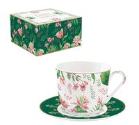 Easy Life COFFRET DEJEUNER 40CL EN PORCELAINE BOTANIC CHIC
