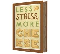 EASY LIFE Coffret fromage 4 pièces Less stress, more cheese - Gift Novels