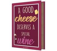 EASY LIFE Coffret fromage & vin 4 pièces Good cheese & special wine - Gift Novels