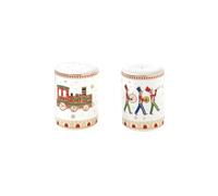 Easy Life COFFRET SALIERE & POIVRIERE HAUTEUR 7 CM EN PORCELAINE POLAR EXPRESS