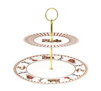 Easy Life COFFRET SERVITEUR MUET 2 ETAGES Ø 19/27 CM EN PORCELAINE POLAR EXPRESS