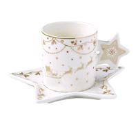 EASY LIFE Coffret Tasse à thé 17,5 cl + sous-tasse - Christmas Lights