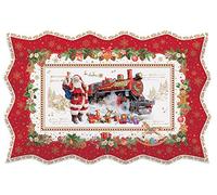 Easy life - easy life piatto da portata cm. 35x23 in porcellana in color box linea christmas memories r1004#chme