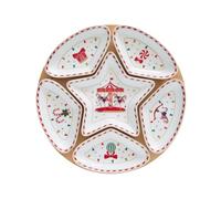 Easy life - easy life set aperitivo con base in bamboo con 6 ciotole in porcellana fine china con scatola regalo r2186#chwo