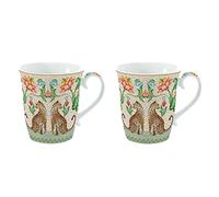 EASY LIFE Jungle Vibes Lot de 2 tasses tasse 300 ml en porcelaine