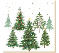 EASY LIFE Lot 20 serviettes en papier 33 x 33 cm - Festives Trees