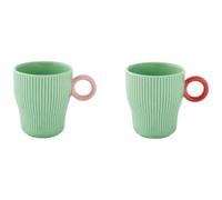 EASY LIFE Set 2 tasses à café 9 cl Turquoise - Twist & Match