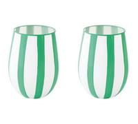EASY LIFE Set 2 verres à eau 50 cl Vert - Twist & Match