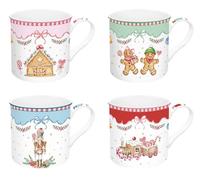 Easy Life SWEC0179 - Lot de 4 gobelets « Sweet Christmas » - 300 ml