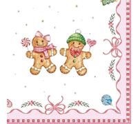 Easy Life SWEC0414 - Serviettes de table Sweet Christmas 33 x 33 cm