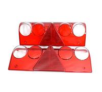 Easy Link 2x Cabochon de Feux Arrière en Verre pour Camion Remorque Semi-Remorque Compatible avec Schmitz Cargobull Europoint 2