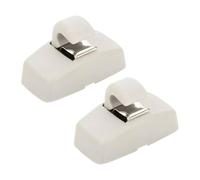 Easy Link 2x Support de pare-soleil Clip Gris Compatible avec VW Transporter T5 Amarok Passat Caddy Golf Bora Polo Sharan Touran Skoda Octavia Superb Seat Ibiza Leon Toledo 3B0857561B