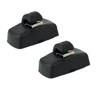 Easy Link 2x Support de pare-soleil Clip Noir Compatible avec VW Transporter T5 Amarok Passat Caddy Golf Bora Polo Sharan Touran Skoda Octavia Superb Seat Ibiza Leon Toledo 3B0857561B