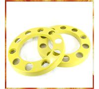 Easy Link Lot de 2 cache-boulons de roue en plastique Jaune 22,5"