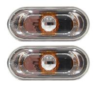 Easy Link Lot de 2 Clignotants Latéraux Gauche ou Droite Compatible avec Seat Ibiza Cordoba Leon Altea Mii Toledo Arosa Exeo Skoda Citigo VW UP 6L0949117A