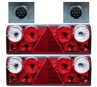 Easy Link Lot de 2 feux arrière gauche et droit compatibles avec Schmitz Europoint 2 Remorque Camion Homologation E