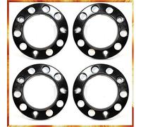 Easy Link Lot de 4 cache-boulons de roue 22,5" en plastique noir pour camion