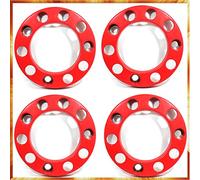 Easy Link Lot de 4 cache-boulons de roue en plastique rouge 22,5"