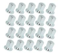 Easy Link Lot de 40 cache-écrous de roue 32 mm chromés pour camion, remorque, camion