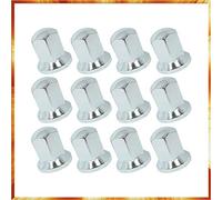 Easy Link Lot de 40 cache-écrous de roue en plastique chromé SW32 pour camion et remorque