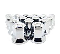 Easy Link Lot de 40 cache-écrous de roue en plastique chromé SW33 Court pour camion remorque