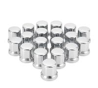 Easy Link Lot de 40 capuchons d'écrous de roue chromés 32 mm pour camion, remorque, camion