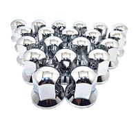 Easy Link Lot de 80 enjoliveurs en plastique chromé pour remorque de camion SW 32 mm