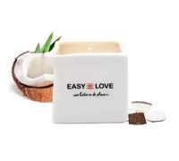 Easy Love - Bougie de Massage Gourmande Douceur de Coco - 150g - Bougie Sensuelle à l’Huile Chaude - Parfum Noix de Coco - Made in France - Massage Exotique et Nourrissant