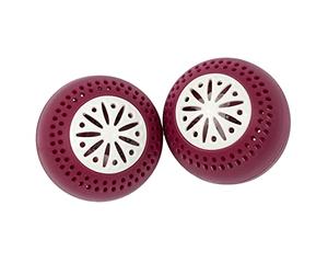 EASY MAKE KB5657 Lot de 2 Boule Anti Odeurs pour Frigo, Polypropylène, Rouge/Bleu/Vert, 5.30 x 5.30 x 5.30 cm *Coloris Aléatoire*