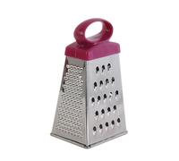 EASY MAKE KB6791 Râpe de 4 faces Inox Rouge/Noir/Violet/Vert 6,50 x 5,30 x 12,70 cm