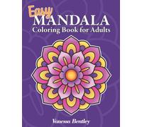Easy Mandala Coloring Book for Adults: 50 Easy Large Print Mandala Designs for Seniors and Beginners - Volume 2