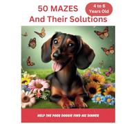 EASY MAZE BOOKS FOR KIDS AGES 4-6: Help the doggie find his way through the 50 different mazes to get to the dog food. You can use a pen or pencil to trace your path